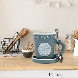 New View Friends Stars Planter Mug & Spoon 2-piece Set